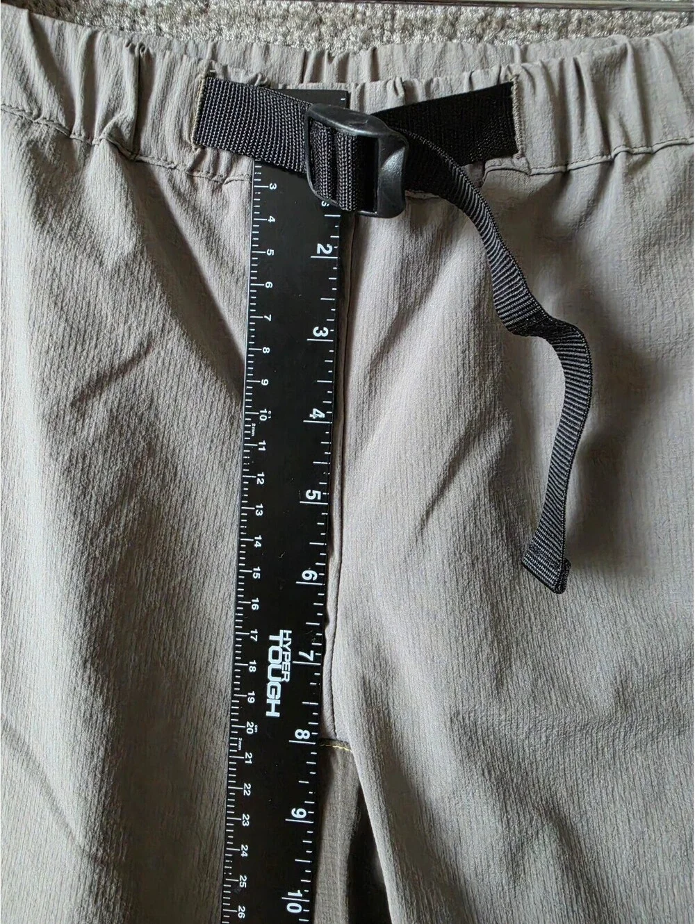 Santa Cruz Short Men Sz Lg Gray 2000s Mountain Bike Webge Belt Yellow Embroider